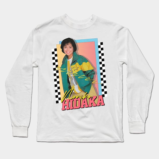 Noriko Hidaki / Retro 80s Fan Design Long Sleeve T-Shirt by DankFutura